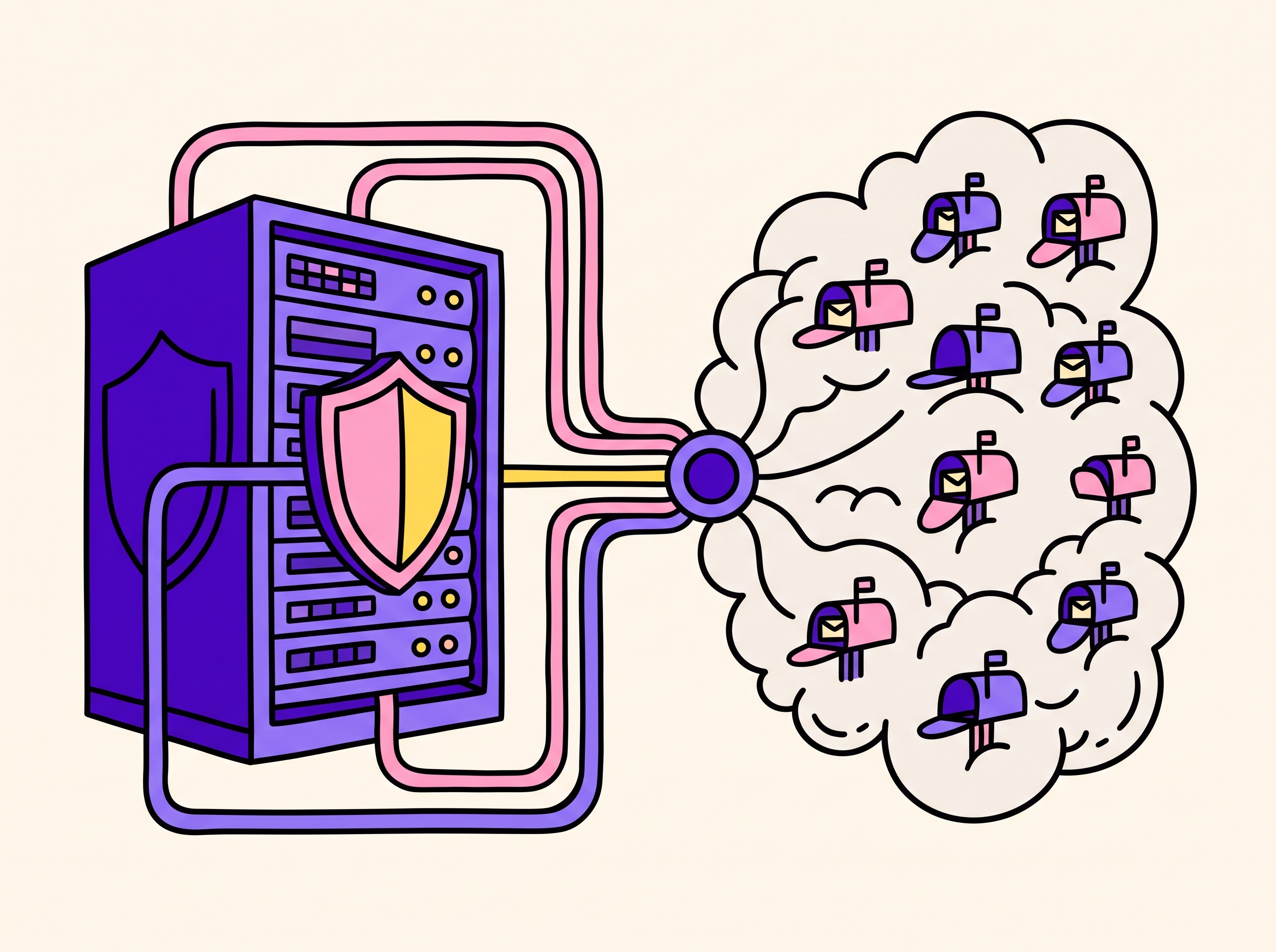 Owned sending infrastructure versus shared mailbox network